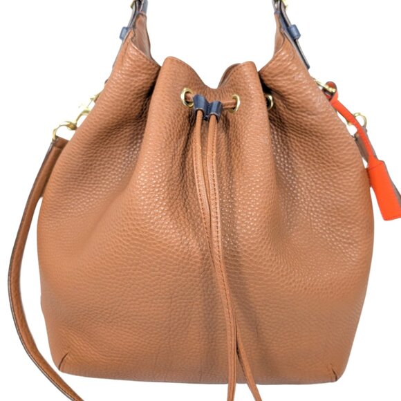 Coach Legacy Brown Pebbled Leather Convertible Large Bucket Bag 25306 - Picture 2 of 10